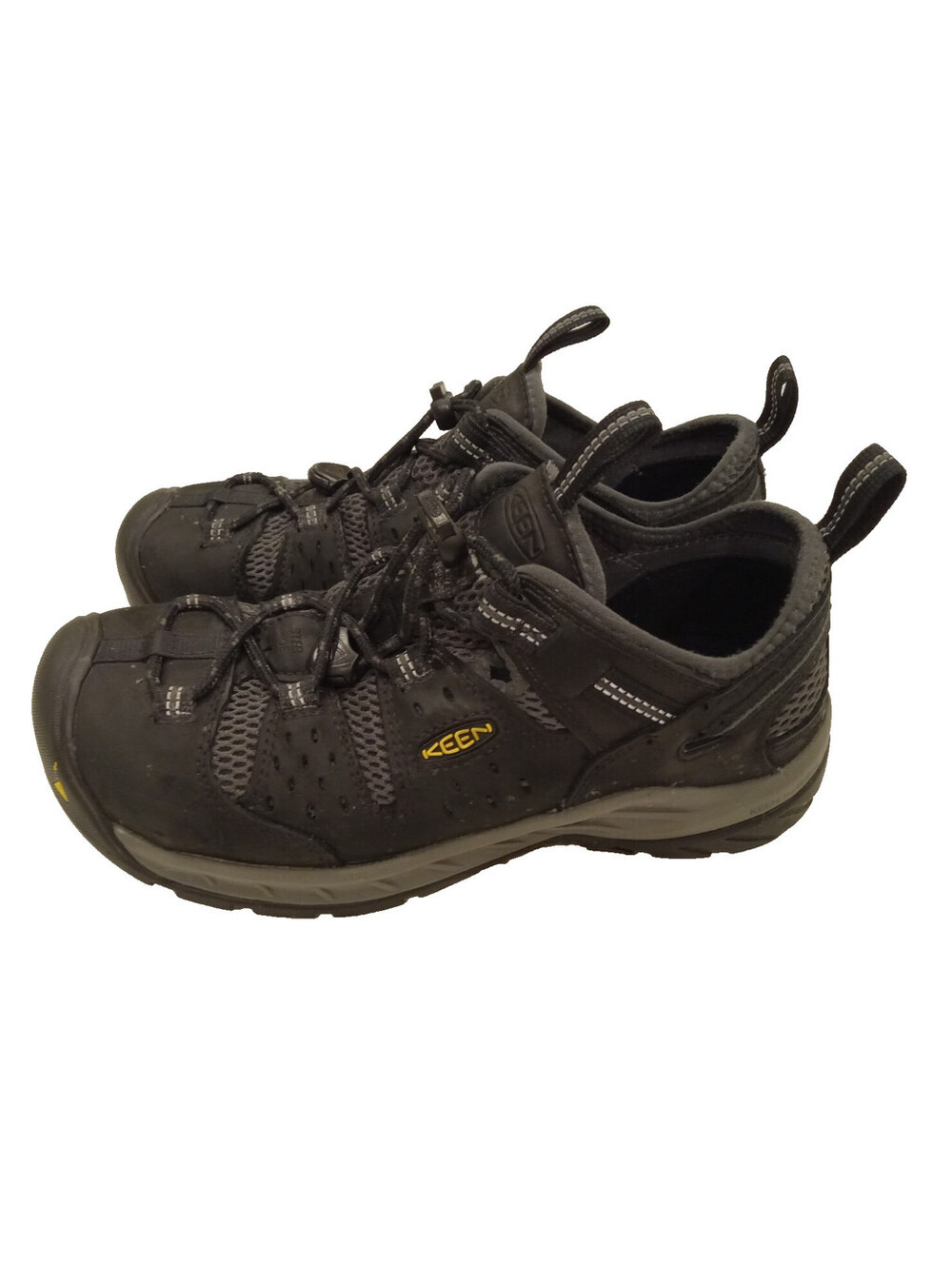 Keen Utility Atlanta Cool II Work Shoes Mens 8.5 Steel Toe Leather Safety Mesh